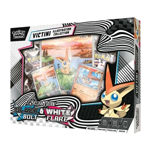 Fulgor Negro & Llama Blanca - Caja Illustración Victini