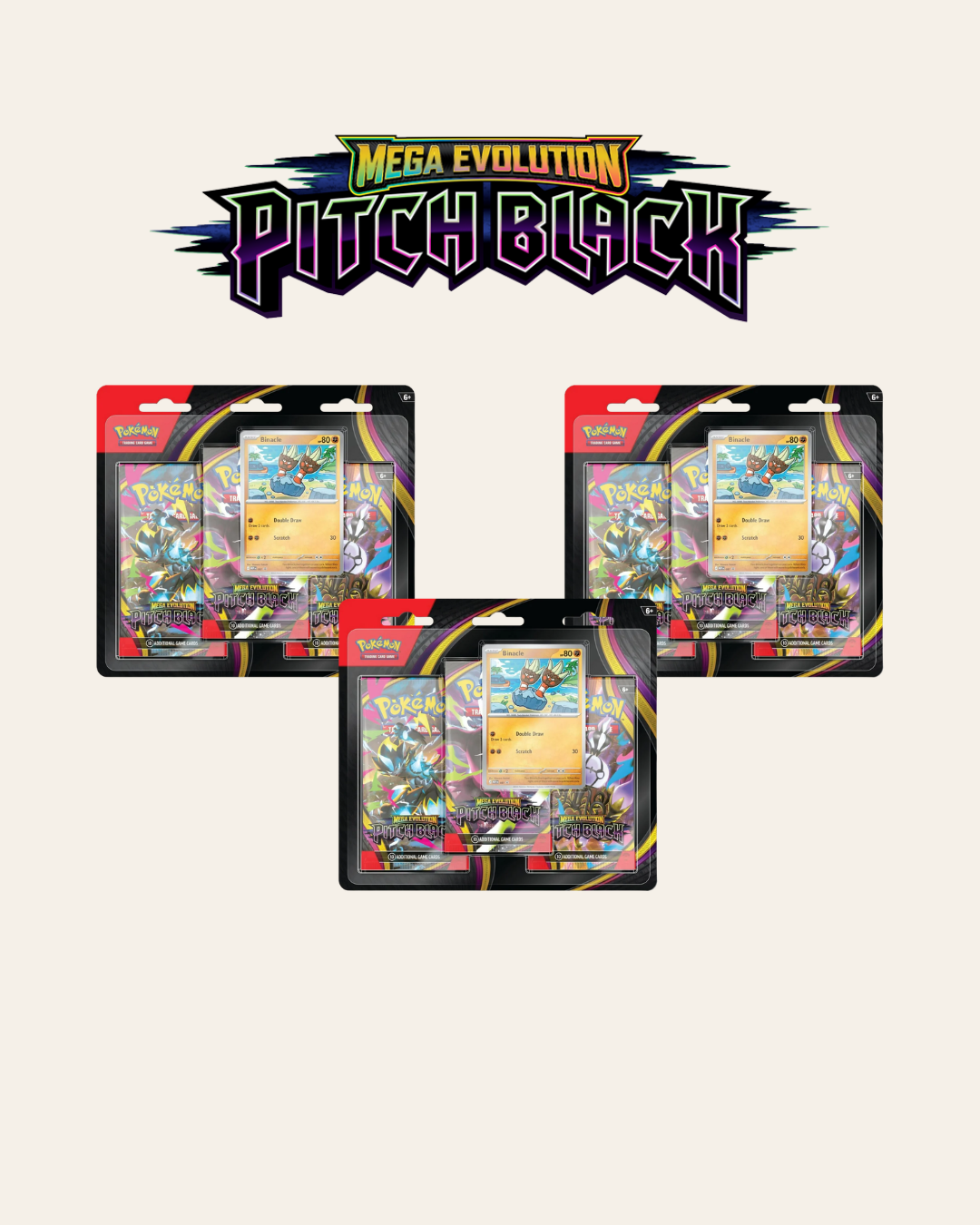 Triple Pack Blíster Pitch Black - Inglés (9 sobres)