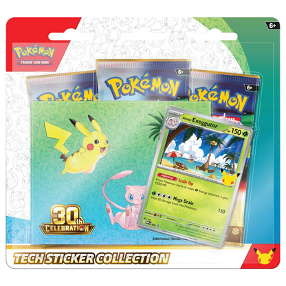 30 Aniversario - Tech Sticker Blíster 3 sobres - Inglés