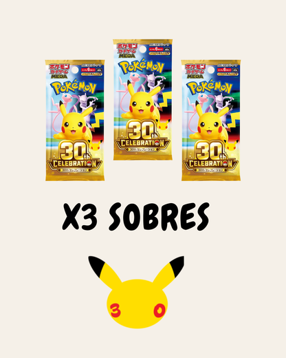 Pack 3 Sobres 30 Aniversario - Japonés