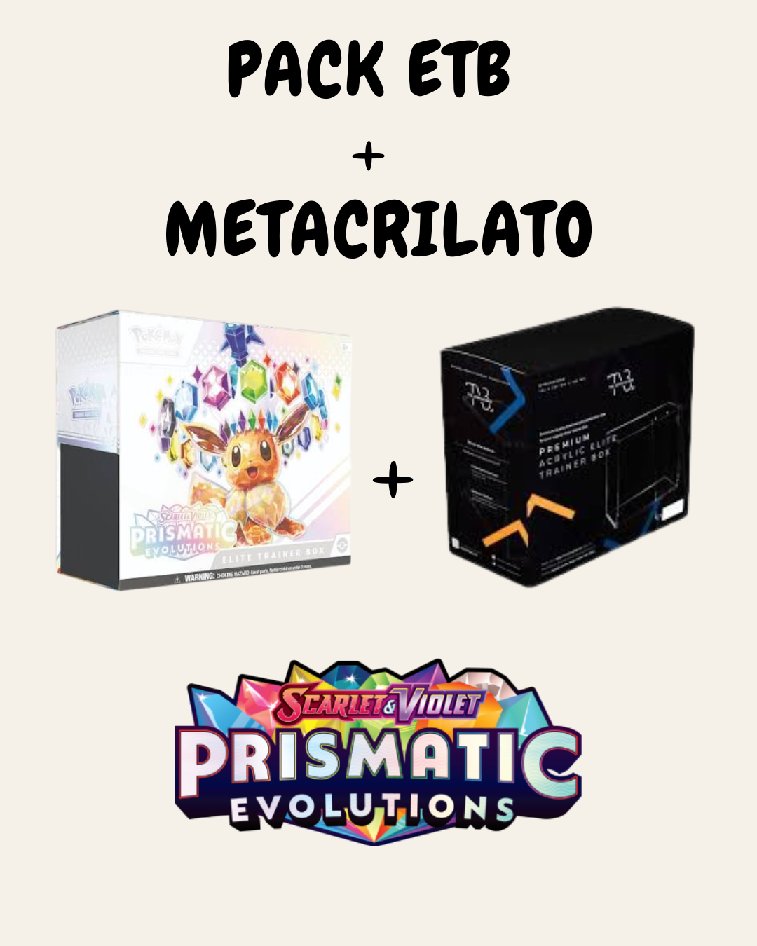 Prismatic Evolutions - ETB - Inglés + The Acrylic Box