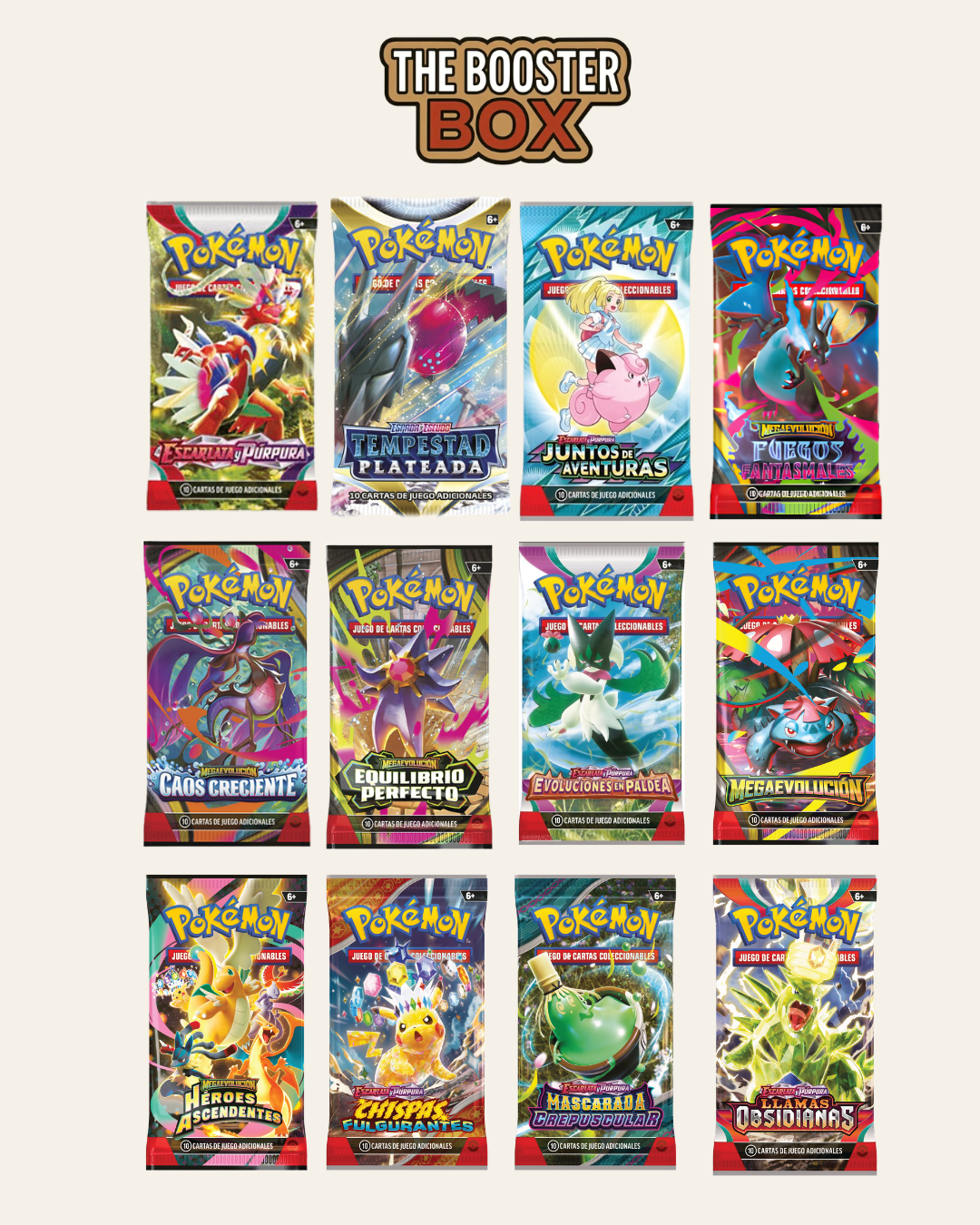 The Mystery Box - Pack 5 sobres Pokemon - Español
